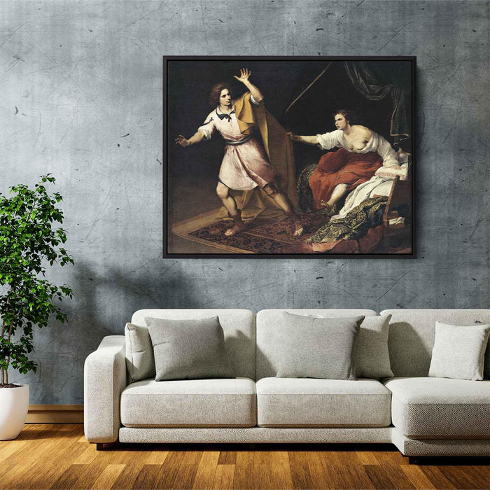 Joseph and Potiphar's Wife (1648) by Bartolome Esteban Murillo - Canvas Artwork