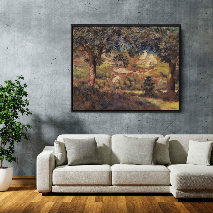Landscape in La Roche Guyon (1887) by Pierre-Auguste Renoir - Canvas Artwork