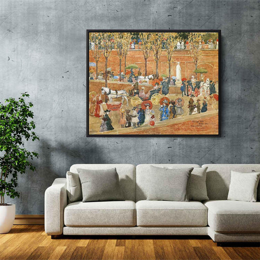Pincian Hill, Rome (also known as Afternoon, Pincian Hill) by Maurice Prendergast - Canvas Artwork