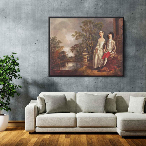 Portrait of Heneage Lloyd and his Sister, Lucy by Thomas Gainsborough - Canvas Artwork