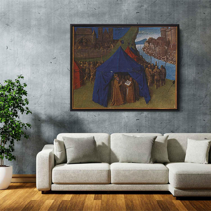 St. Jacques appears to Charlemagne (1460) by Jean Fouquet - Canvas Artwork