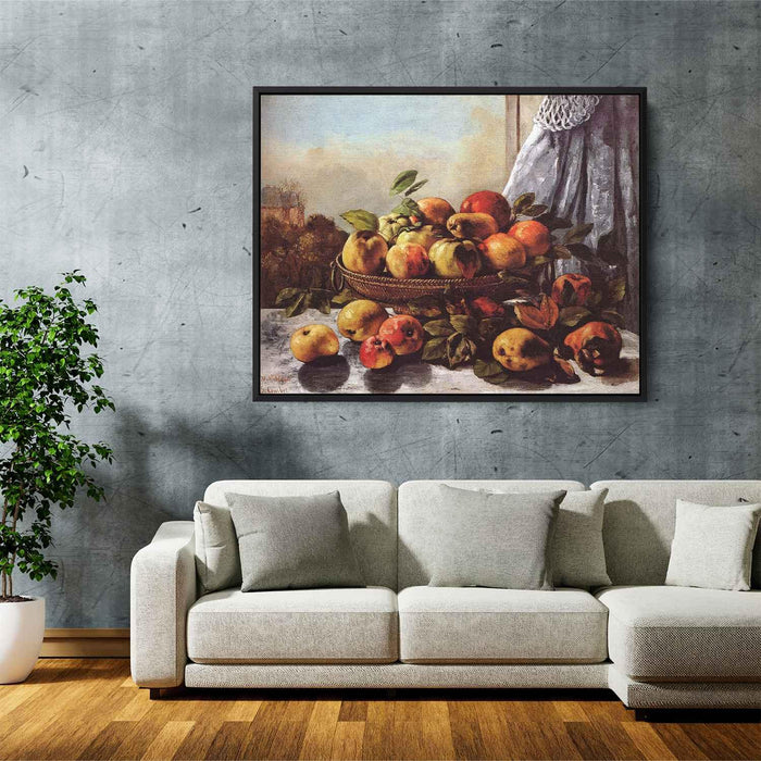 Still Life Fruit (1872) by Gustave Courbet - Canvas Artwork