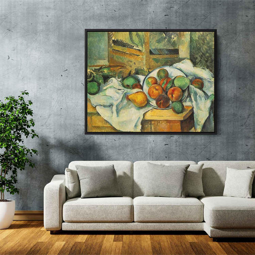 Table, Napkin and Fruit by Paul Cezanne - Canvas Artwork