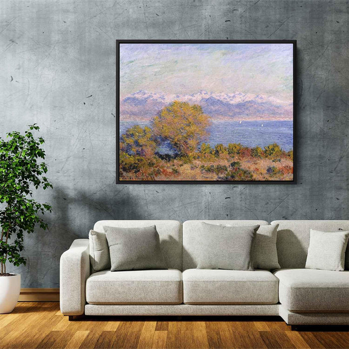 The Alps Seen from Cap d'Antibes (1888) by Claude Monet - Canvas Artwork