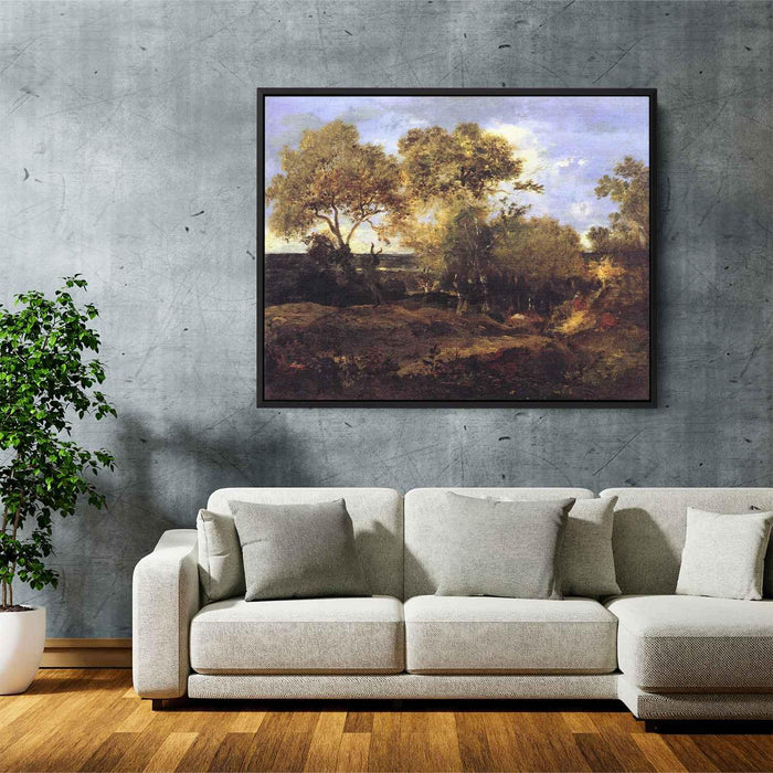 The End of Autumn by Theodore Rousseau - Canvas Artwork