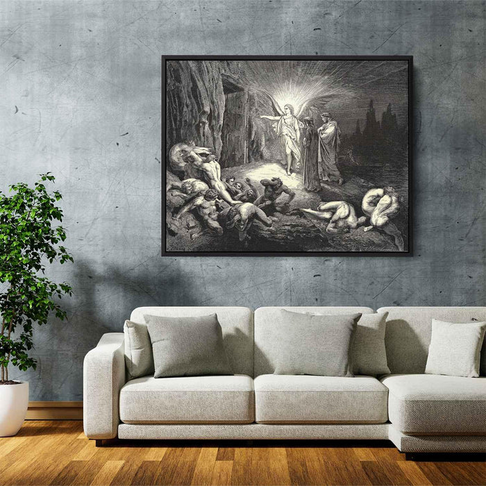 The Inferno, Canto 9 by Gustave Dore - Canvas Artwork