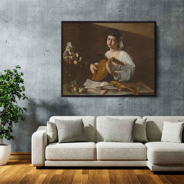 The Lute Player (1596) by Caravaggio - Canvas Artwork