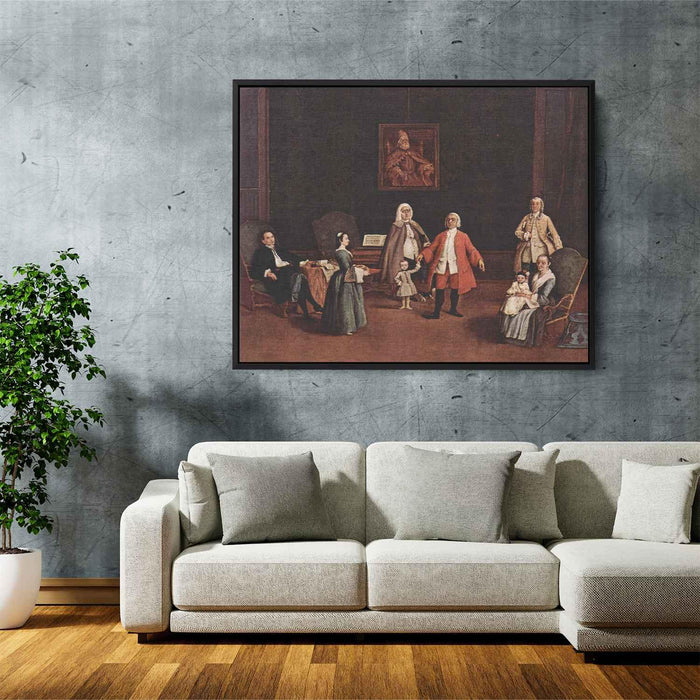 The Venetian Family (1765) by Pietro Longhi - Canvas Artwork