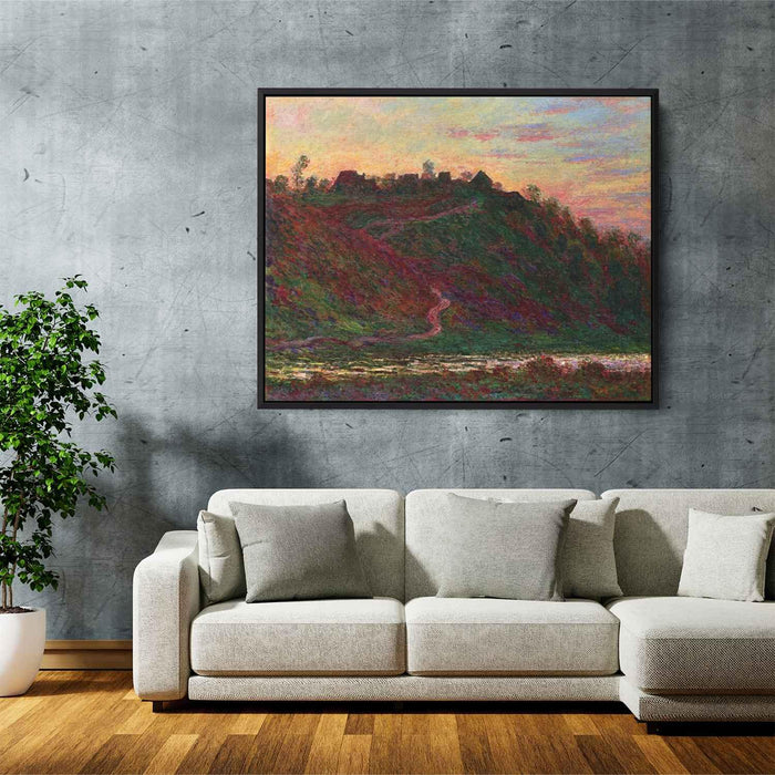 The Village of La Roche-Blond, Sunset by Claude Monet - Canvas Artwork