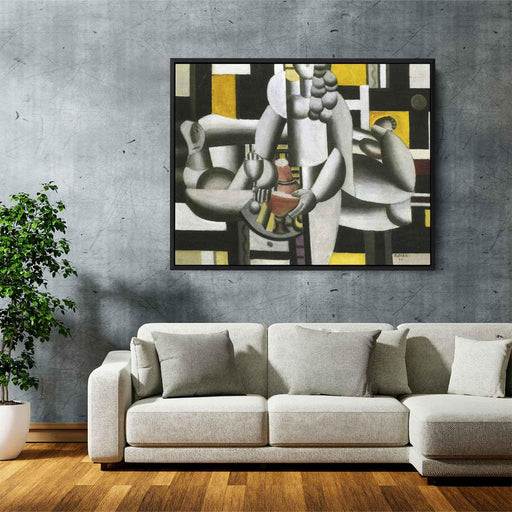 Two Women and still life 1st state (1920) by Fernand Leger - Canvas Artwork