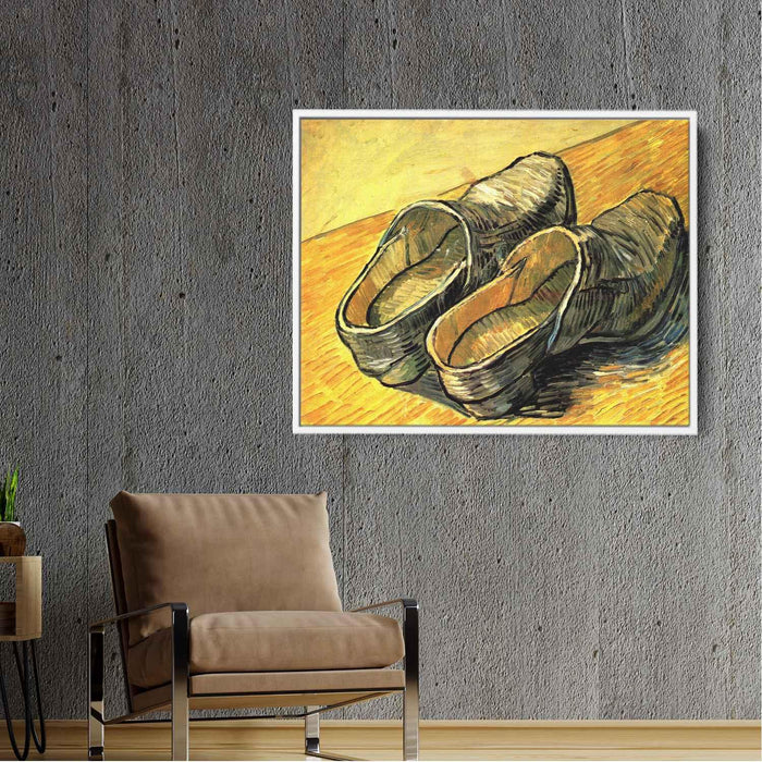 A Pair of Leather Clogs (1888) by Vincent van Gogh - Canvas Artwork