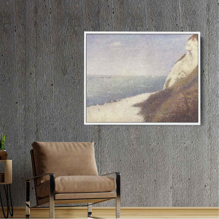 Beach at Bas Butin, Honfleur by Georges Seurat - Canvas Artwork