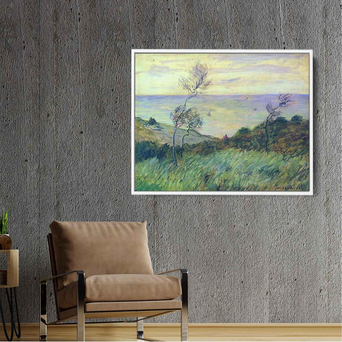 Cliffs of Varengeville, Gust of Wind by Claude Monet - Canvas Artwork