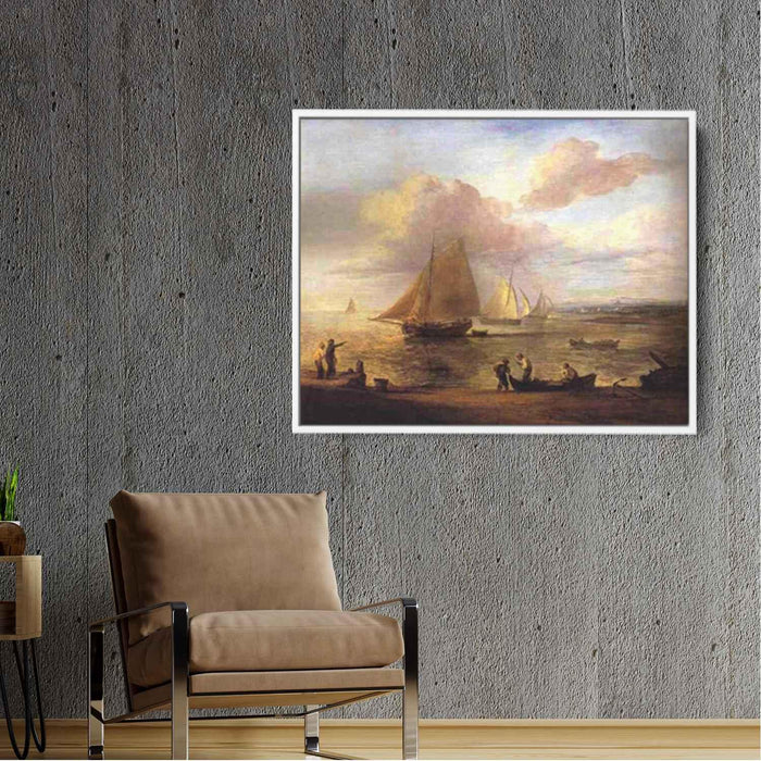 Coastal Scene, a Calm by Thomas Gainsborough - Canvas Artwork