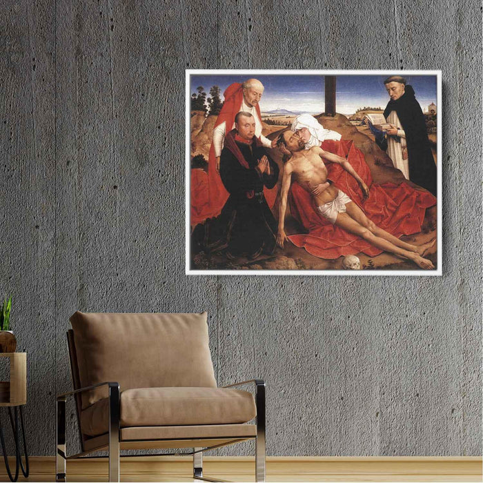 Lamentation (1441) by Rogier van der Weyden - Canvas Artwork