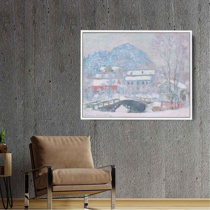 Norway, Sandviken Village in the Snow by Claude Monet - Canvas Artwork