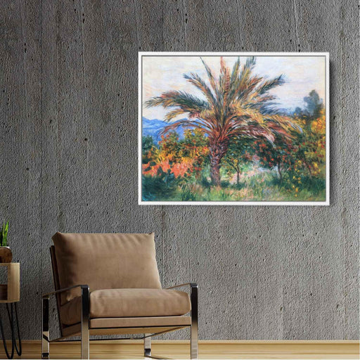 Palm Tree at Bordighera (1884) by Claude Monet - Canvas Artwork