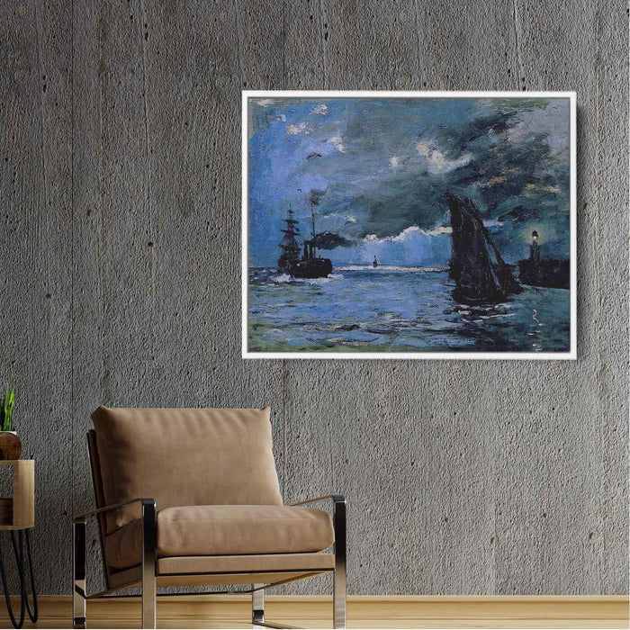 Seascape, Night Effect by Claude Monet - Canvas Artwork