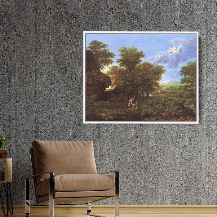 Spring (The Earthly Paradise) (1664) by Nicolas Poussin - Canvas Artwork