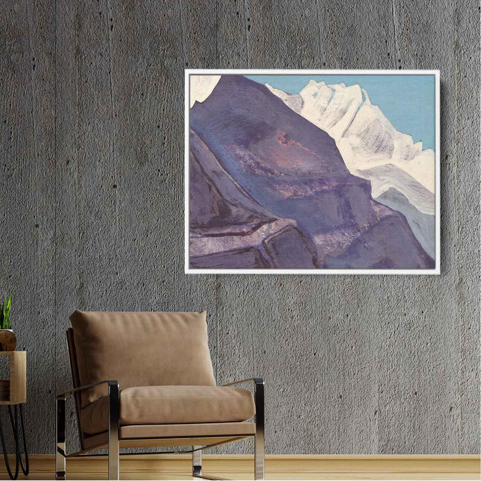 Study of mountains (1933) by Nicholas Roerich - Canvas Artwork