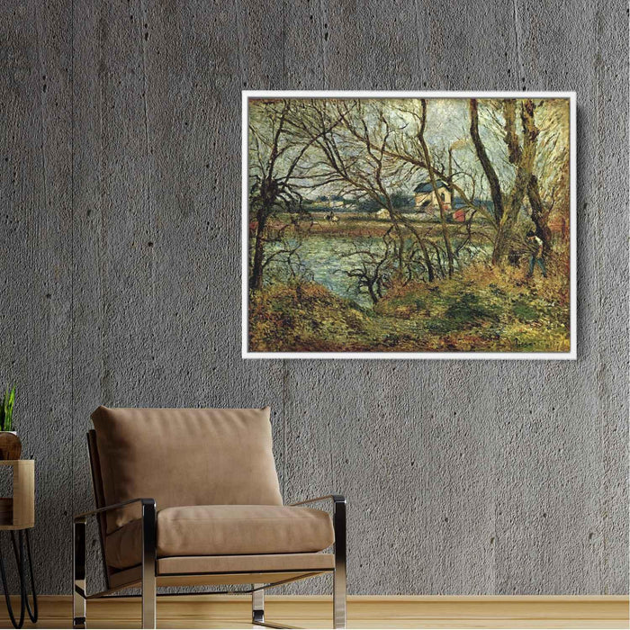 The Climbing Path, l'Hermitage by Camille Pissarro - Canvas Artwork