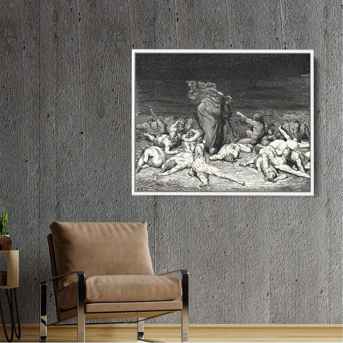 The Inferno, Canto 6 by Gustave Dore - Canvas Artwork