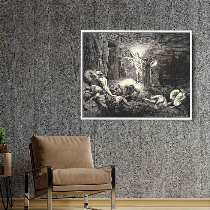 The Inferno, Canto 9 by Gustave Dore - Canvas Artwork