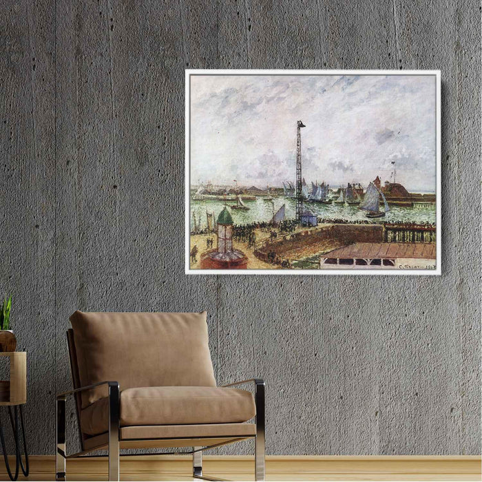 The pilot's jetty, Le Havre by Camille Pissarro - Canvas Artwork