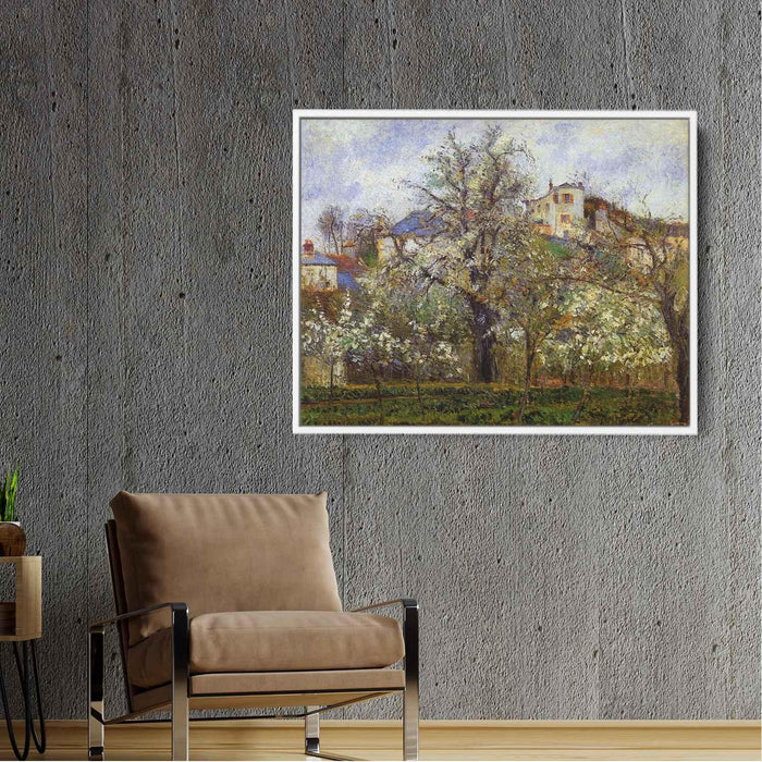 The Vegetable Garden with Trees in Blossom, Spring, Pontoise by Camille Pissarro - Canvas Artwork