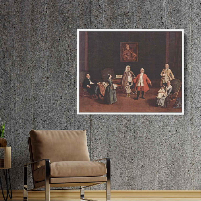 The Venetian Family (1765) by Pietro Longhi - Canvas Artwork