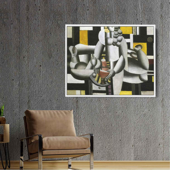 Two Women and still life 1st state (1920) by Fernand Leger - Canvas Artwork