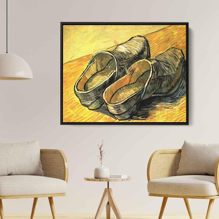 A Pair of Leather Clogs (1888) by Vincent van Gogh - Canvas Artwork