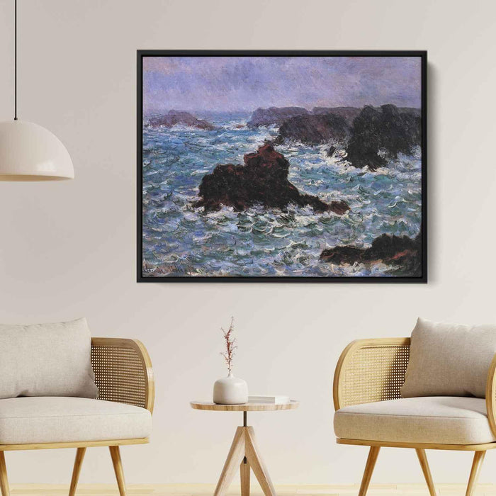 Belle-Ile, Rain Effect by Claude Monet - Canvas Artwork