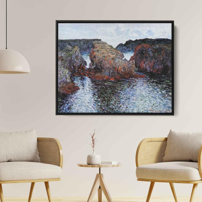 Belle-Ile, Rocks at Port-Goulphar by Claude Monet - Canvas Artwork