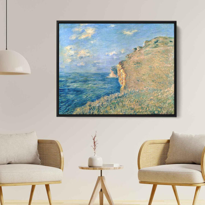 Cliff at Fecamp (1881) by Claude Monet - Canvas Artwork