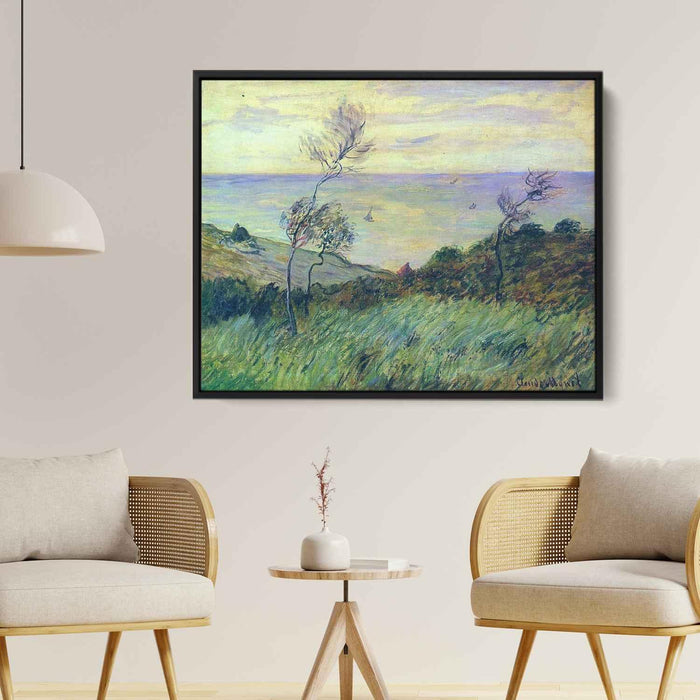 Cliffs of Varengeville, Gust of Wind by Claude Monet - Canvas Artwork