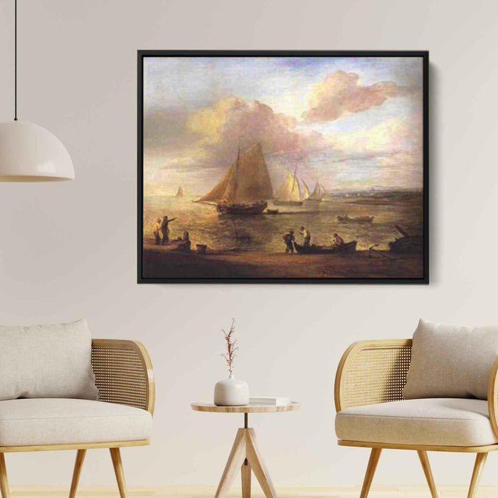 Coastal Scene, a Calm by Thomas Gainsborough - Canvas Artwork