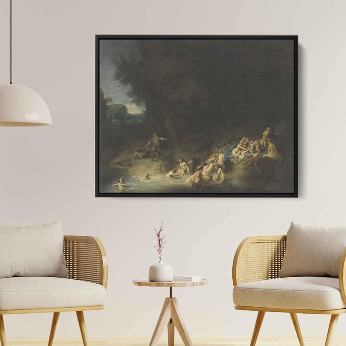 Diana Bathing, with the Stories of Actaeon and Callisto by Rembrandt - Canvas Artwork