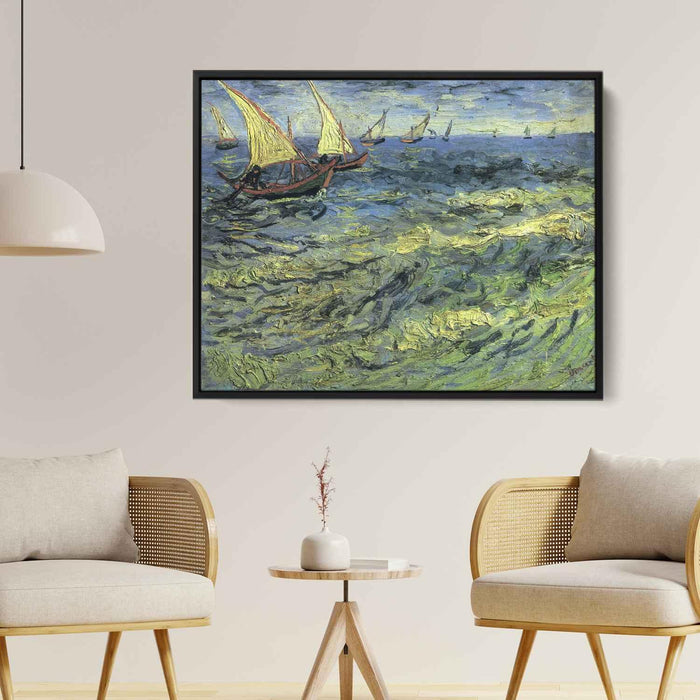 Fishing Boats at Sea (1888) by Vincent van Gogh - Canvas Artwork