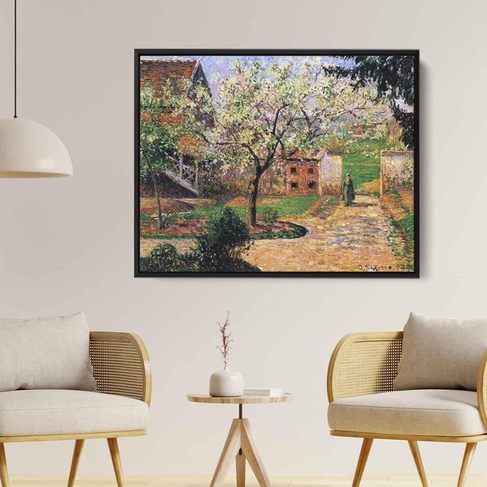 Flowering Plum Tree, Eragny by Camille Pissarro - Canvas Artwork