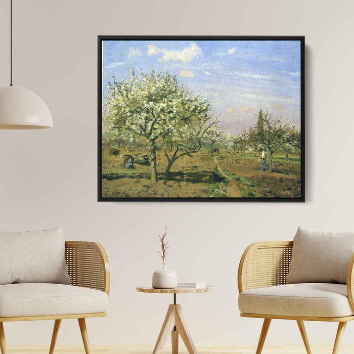 Orchard in Blossom, Louveciennes by Camille Pissarro - Canvas Artwork