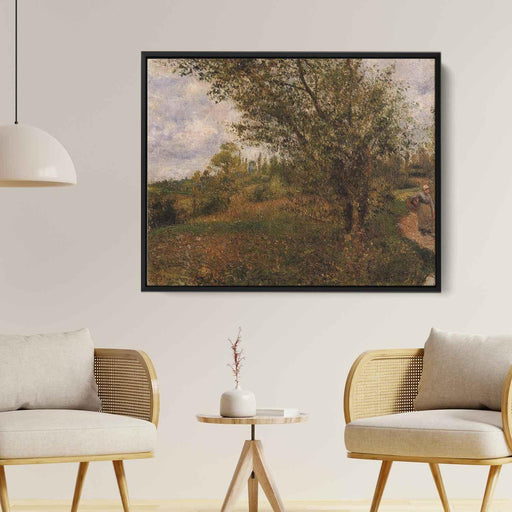 Pontoise Landscape, Through the Fields by Camille Pissarro - Canvas Artwork