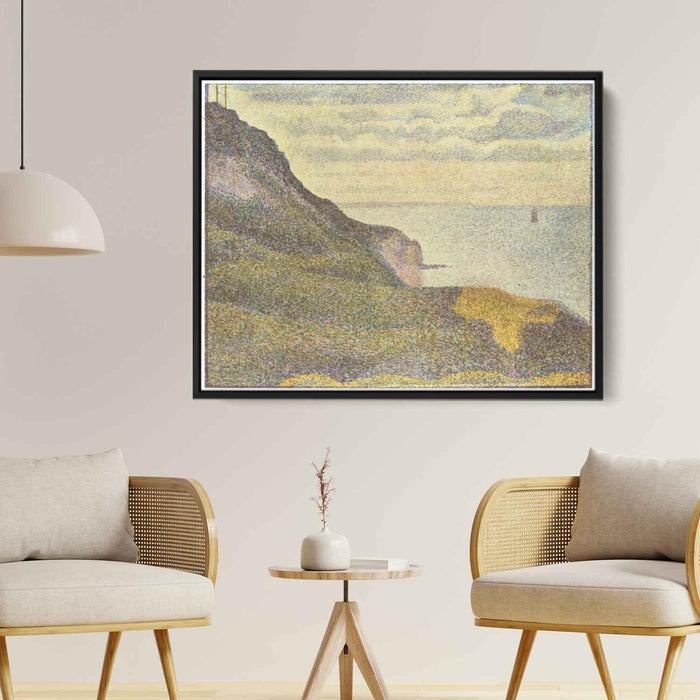 Port-en-Bessin, the Semaphore and Cliffs by Georges Seurat - Canvas Artwork