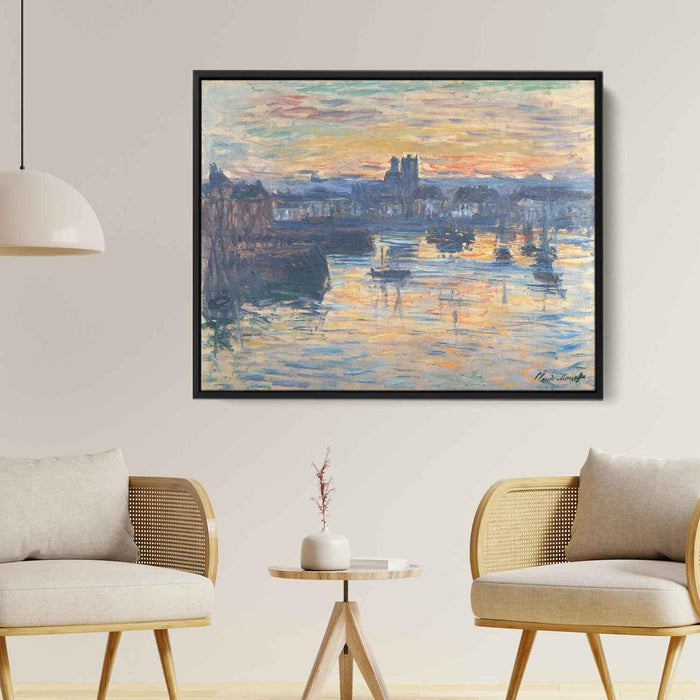 Port of Dieppe, Evening by Claude Monet - Canvas Artwork