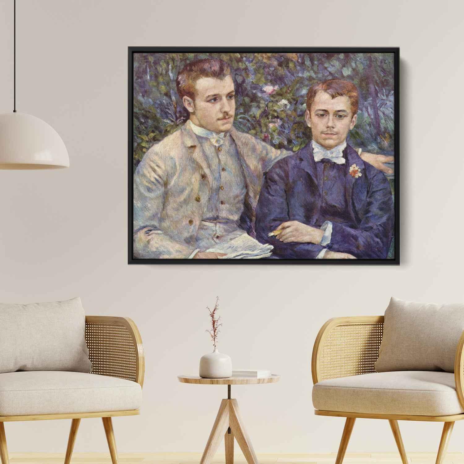 Portrait of Charles and Georges Durand Ruel (1882) by Pierre-Auguste ...