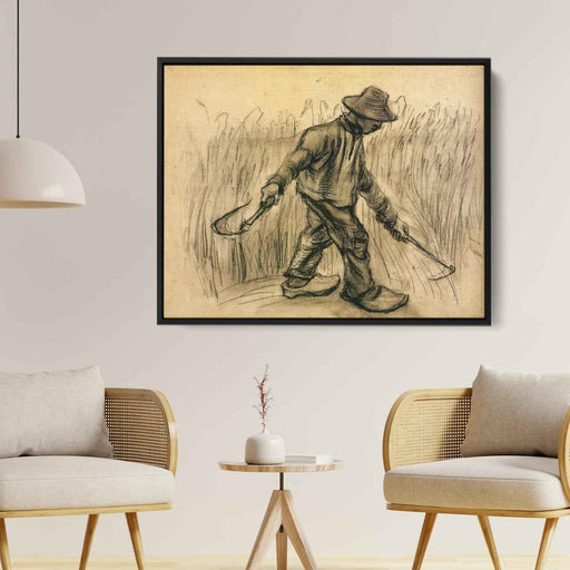 Reaper (1885) by Vincent van Gogh - Canvas Artwork