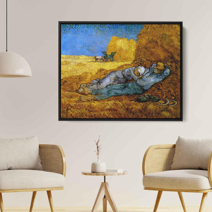 Noon, rest from work (after Millet) by Vincent van Gogh - Canvas Artwork