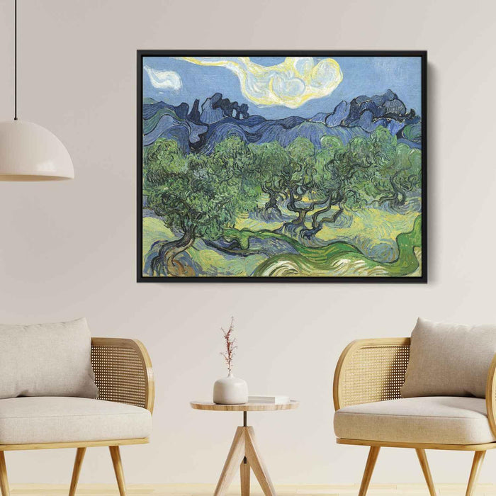 The Alpilles with Olive Trees in the Foreground (1889) by Vincent van Gogh - Canvas Artwork