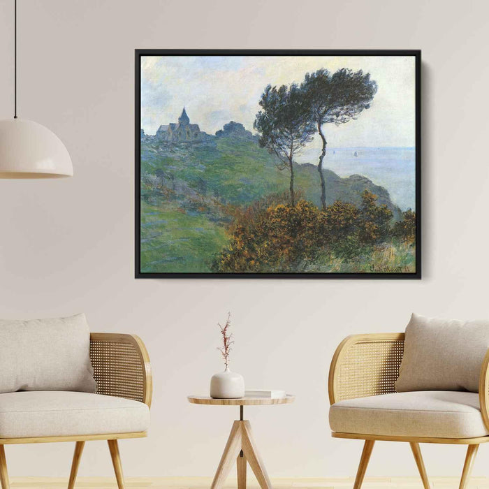 The Church at Varengaville, Grey Weather by Claude Monet - Canvas Artwork