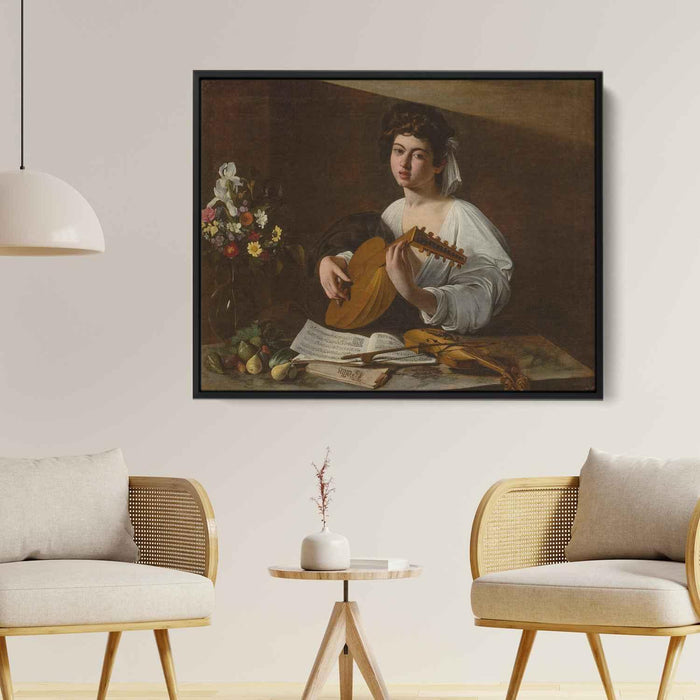 The Lute Player (1596) by Caravaggio - Canvas Artwork